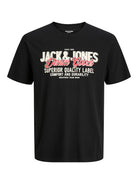 JACK & JONES JJELOGO TEE SS O-NECK 2 COL AW25 SN Freizeitshirts /-hemden JACK & JONES 178012 S