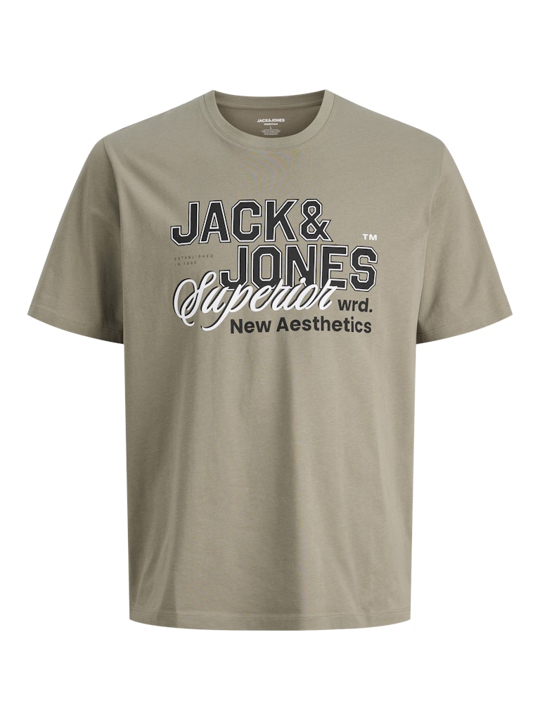JACK & JONES JJELOGO TEE SS O-NECK 2 COL SS26 SN Freizeitshirts /-hemden JACK & JONES Vetiver S