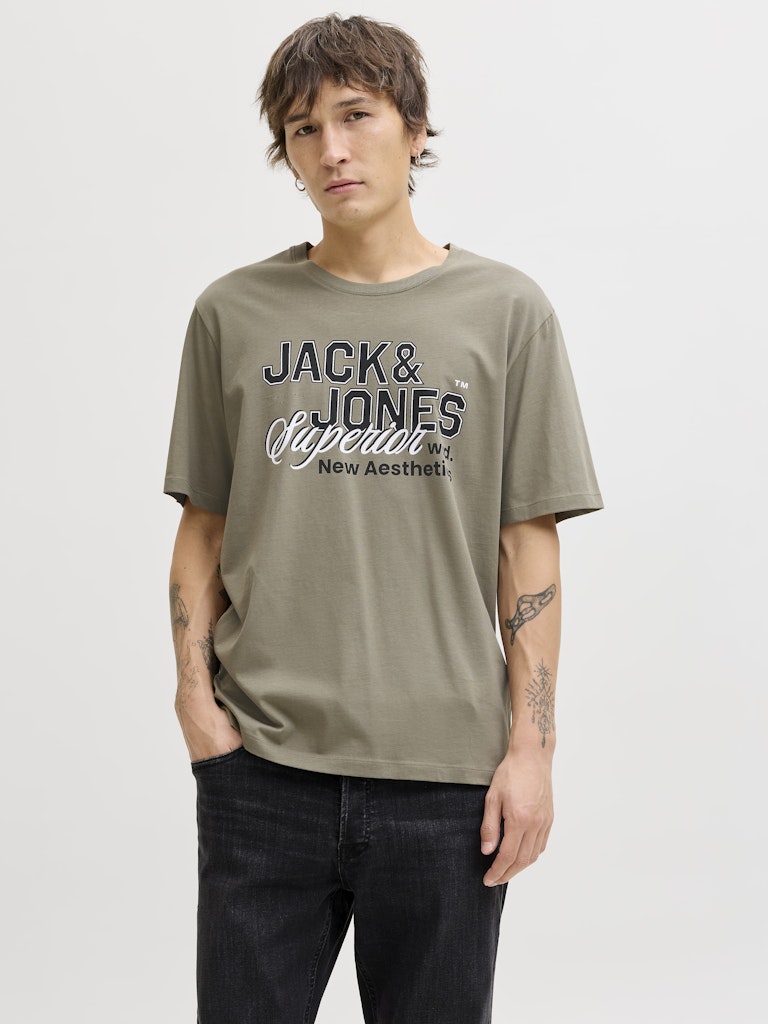JACK & JONES JJELOGO TEE SS O-NECK 2 COL SS26 SN Freizeitshirts /-hemden JACK & JONES