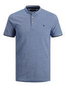 JACK & JONES JJEPAULOS MAO POLO SS NOOS Bright Cobalt Freizeitshirts /-hemden JACK & JONES Bright Cobalt M