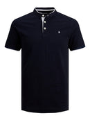 JACK & JONES JJEPAULOS MAO POLO SS NOOS Bright Cobalt Freizeitshirts /-hemden JACK & JONES Dark Navy M
