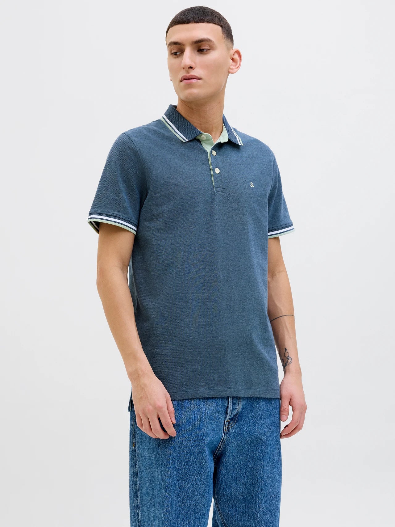 JACK & JONES JJEPAULOS POLO SS NOOS Freizeitshirts /-hemden JACK & JONES Oceanview/PLAY S