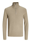 JACK & JONES JJEPERFECT KNIT HALF ZIP SN Freizeitpullover JACK & JONES Crockery S