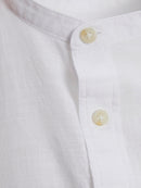 JACK & JONES JJESUMMER BAND SHIRT LS SN White Freizeitshirts /-hemden JACK & JONES