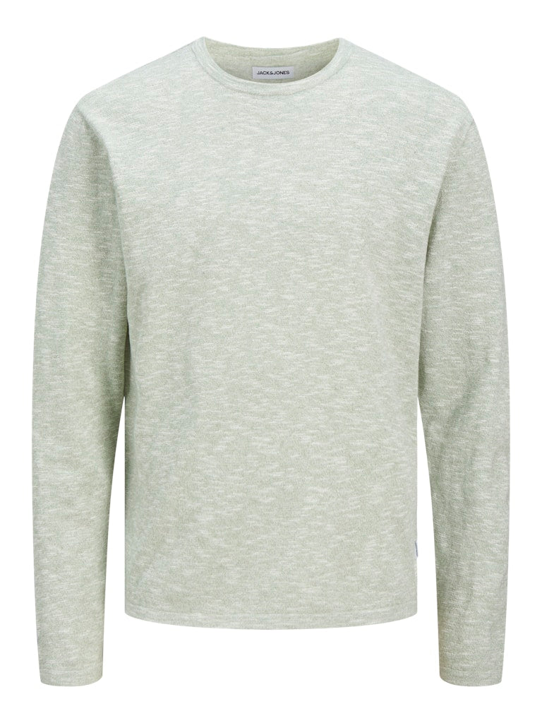 JACK & JONES JJESUMMER KNIT CREW NECK SN Iceberg Green/w. Cloud Dancer Freizeitpullover JACK & JONES Iceberg Green/w. Cloud Dancer S