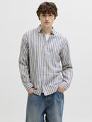 JACK & JONES JJESUMMER LINEN BLEND SHIRT L/S SN Freizeitshirts /-hemden JACK & JONES