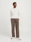 JACK & JONES JJHAKKAI SWEAT HOOD Black/Black - Black Freizeitpullover JACK & JONES