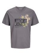 JACK & JONES JJJAXON TEE SS CREW NECK LN Freizeitshirts /-hemden JACK & JONES Castlerock S