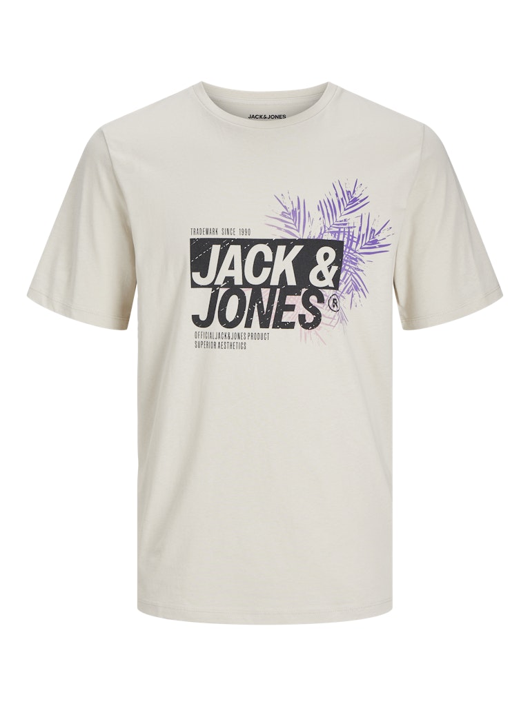 JACK & JONES JJJAXON TEE SS CREW NECK LN Freizeitshirts /-hemden JACK & JONES Moonbeam S