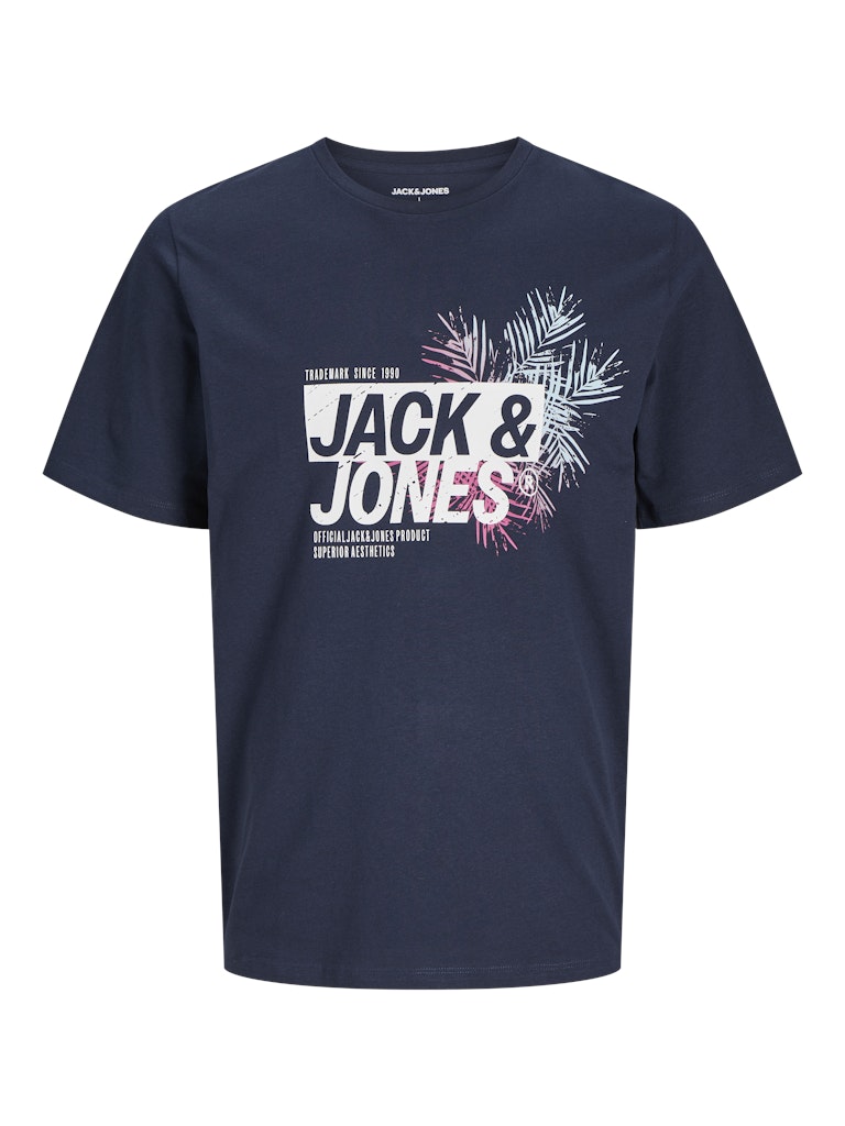 JACK & JONES JJJAXON TEE SS CREW NECK LN Freizeitshirts /-hemden JACK & JONES Sky Captain S