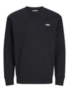 JACK & JONES JJSCRIPT BRADLEY SWEAT CREW NECK White Melange Freizeitpullover JACK & JONES Black S
