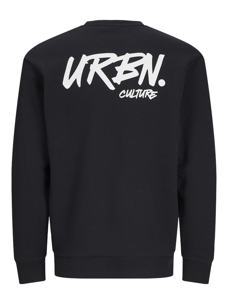 JACK & JONES JJSCRIPT BRADLEY SWEAT CREW NECK White Melange Freizeitpullover JACK & JONES