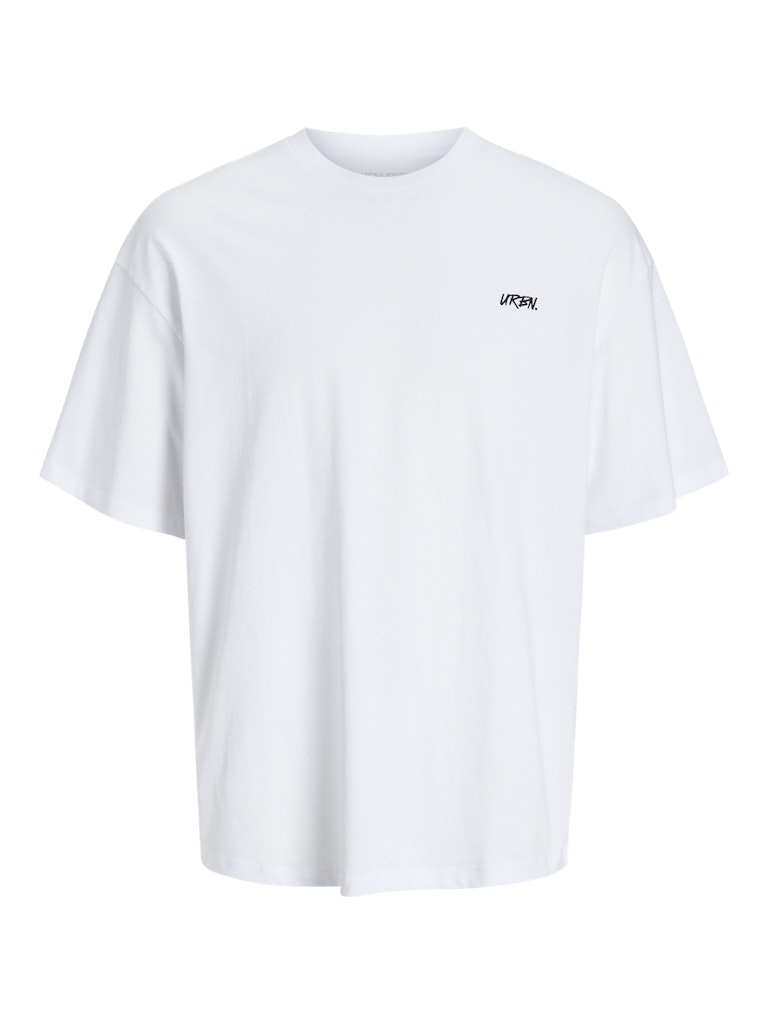 JACK & JONES JJSCRIPT BRADLEY TEE SS CREW NECK Coriander Freizeitshirts /-hemden JACK & JONES White S