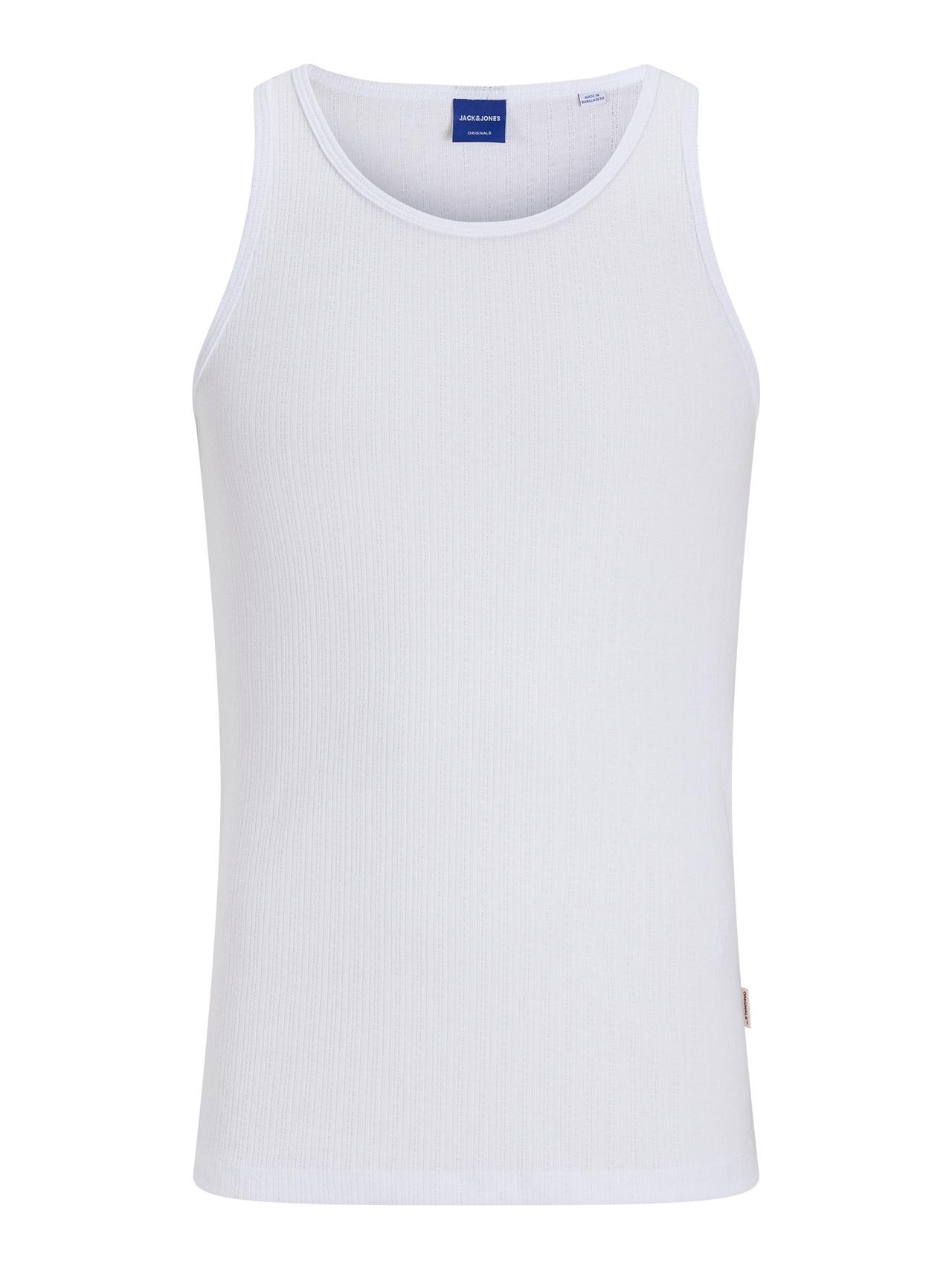 JACK & JONES JORACAPULCO RIB TANK TOP Freizeitpullover JACK & JONES Bright White S