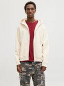 JACK & JONES JORBEDFORD SWEAT ZIP HOOD Freizeitpullover JACK & JONES Antique White S