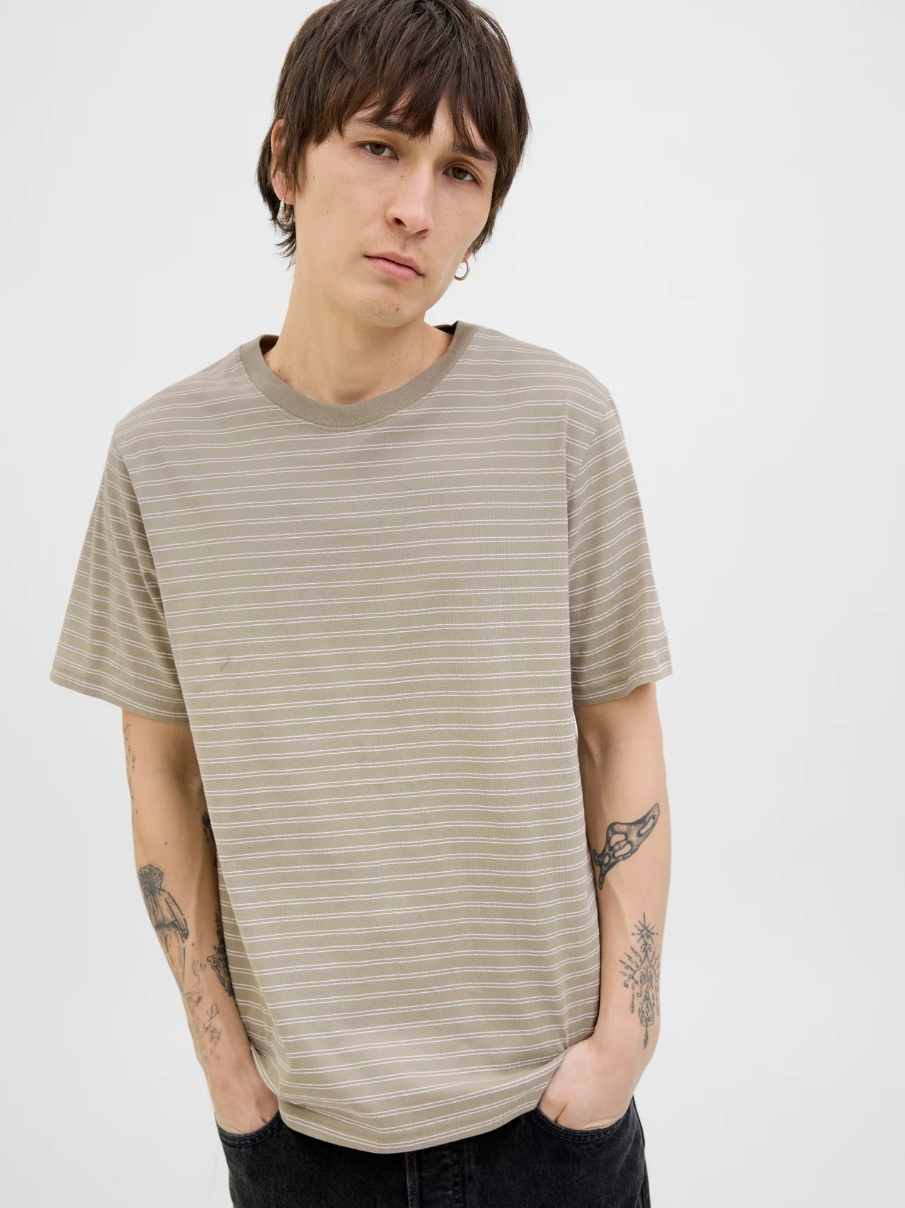 JACK & JONES JORCANGGU STRIPE TEE SS CREW NECK Freizeitshirts /-hemden JACK & JONES