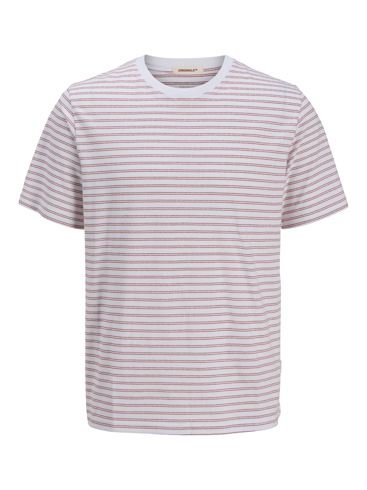 JACK & JONES JORCANGGU STRIPE TEE SS CREW NECK Freizeitshirts /-hemden JACK & JONES Bright White/Melange S