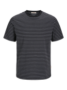 JACK & JONES JORCANGGU STRIPE TEE SS CREW NECK Freizeitshirts /-hemden JACK & JONES Black/SET-IN SLEEVES S