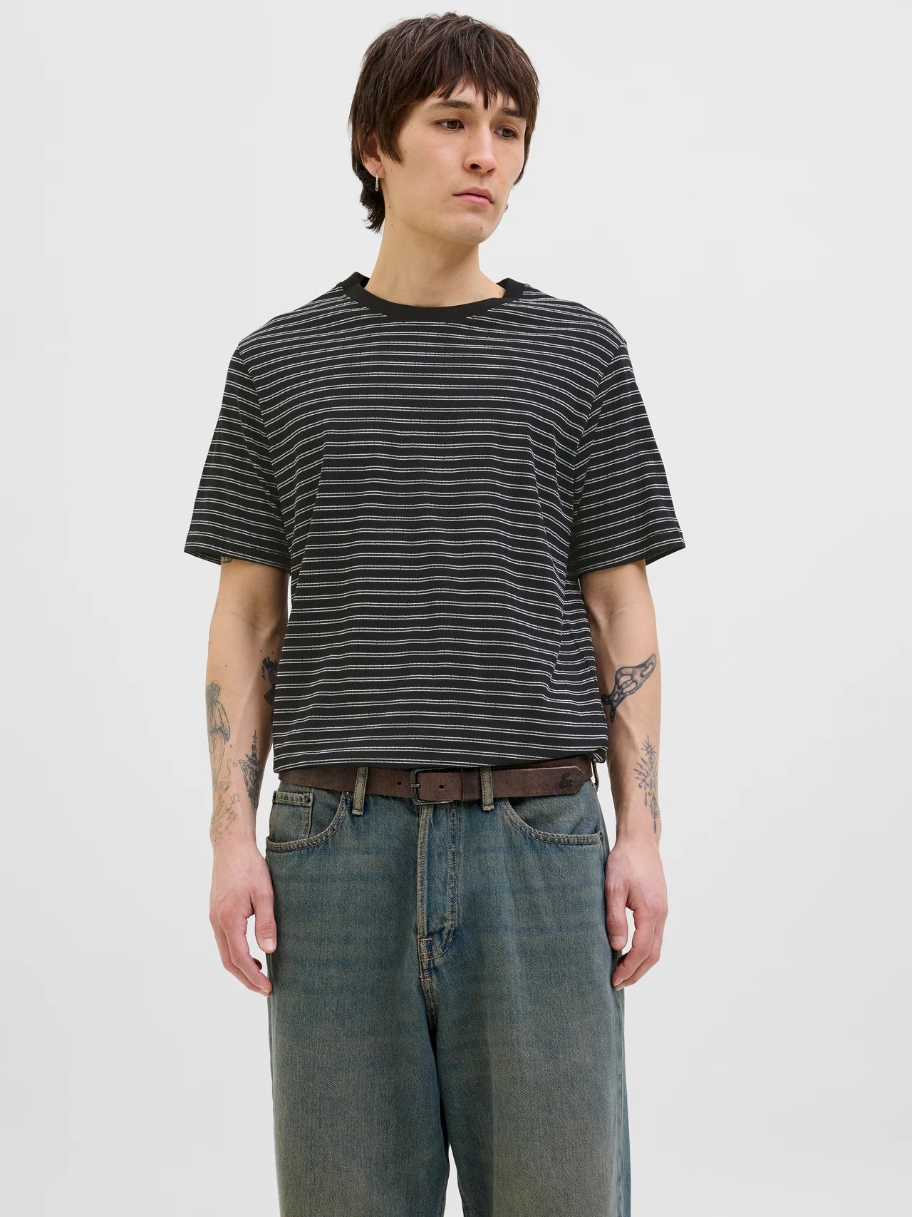 JACK & JONES JORCANGGU STRIPE TEE SS CREW NECK Freizeitshirts /-hemden JACK & JONES