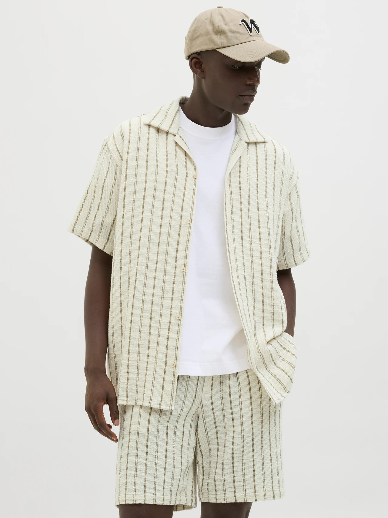JACK & JONES JORCOBA STRIPE RESORT SHIRT SS SN Freizeitshirts /-hemden JACK & JONES Cedar S