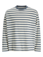 JACK & JONES JORISLINGTON TEE LS CREW NECK SN Cedar/ANTIQUE WHITE Freizeitshirts /-hemden JACK & JONES Stormy Weather/ANTIQUE WHITE S