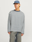 JACK & JONES JORISLINGTON TEE LS CREW NECK SN Cedar/ANTIQUE WHITE Freizeitshirts /-hemden JACK & JONES