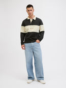 JACK & JONES JORNORREBRO BLOCKING SWEAT POLO Freizeitpullover JACK & JONES