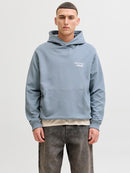 JACK & JONES JORNORREBRO TYPO BACK SWEAT HOOD SN Freizeitpullover JACK & JONES