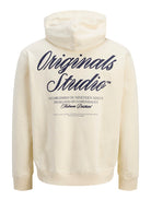 JACK & JONES JORNORREBRO TYPO BACK SWEAT HOOD SN Freizeitpullover JACK & JONES