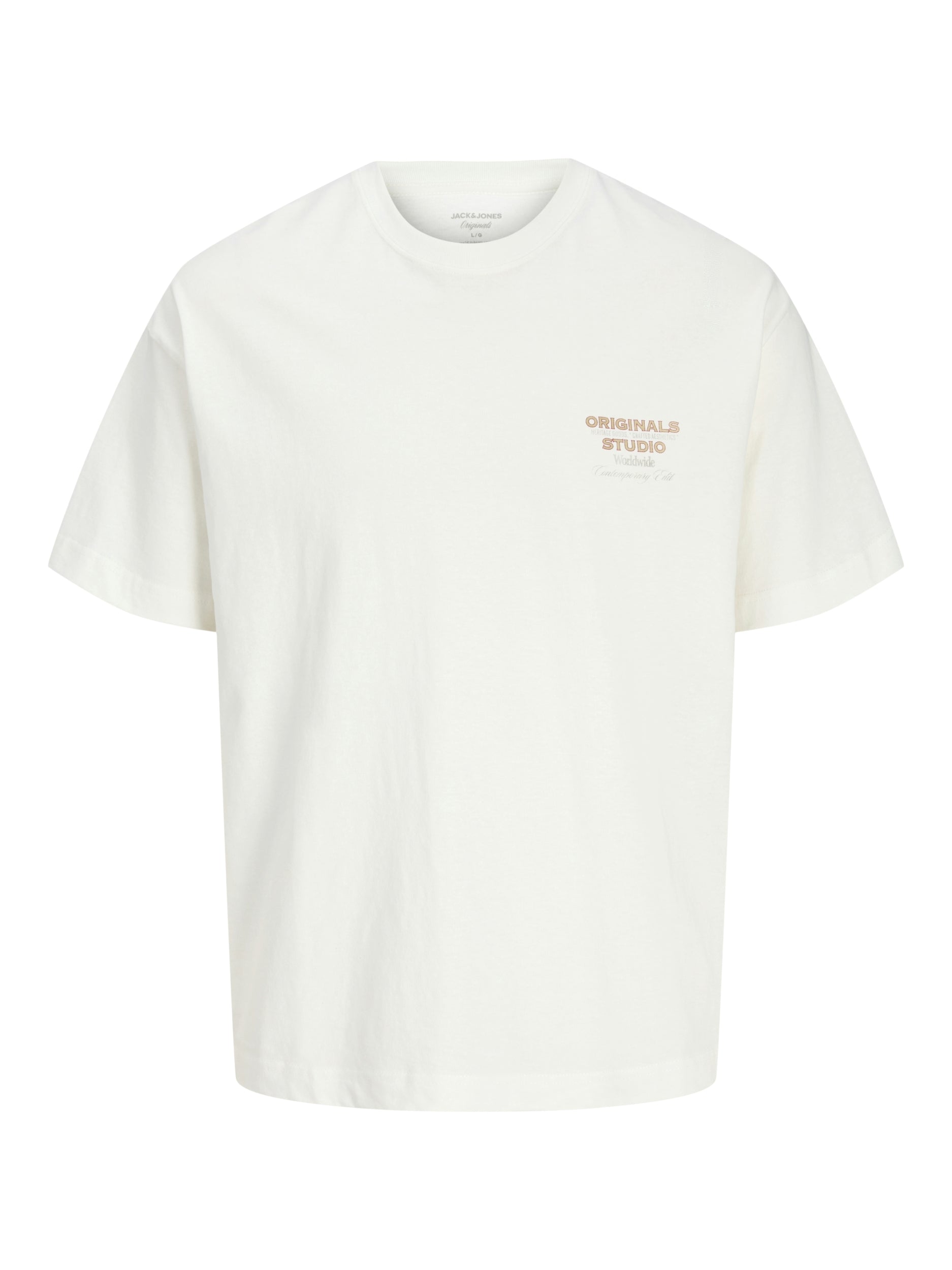 JACK & JONES JORUPSTATE GRAPHIC BACK TEE SS CN Freizeitshirts /-hemden JACK & JONES Cloud Dancer S