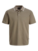 JACK & JONES JPRBLAETHAN DETAIL SS POLO SN Freizeitshirts /-hemden JACK & JONES Smokey Olive S