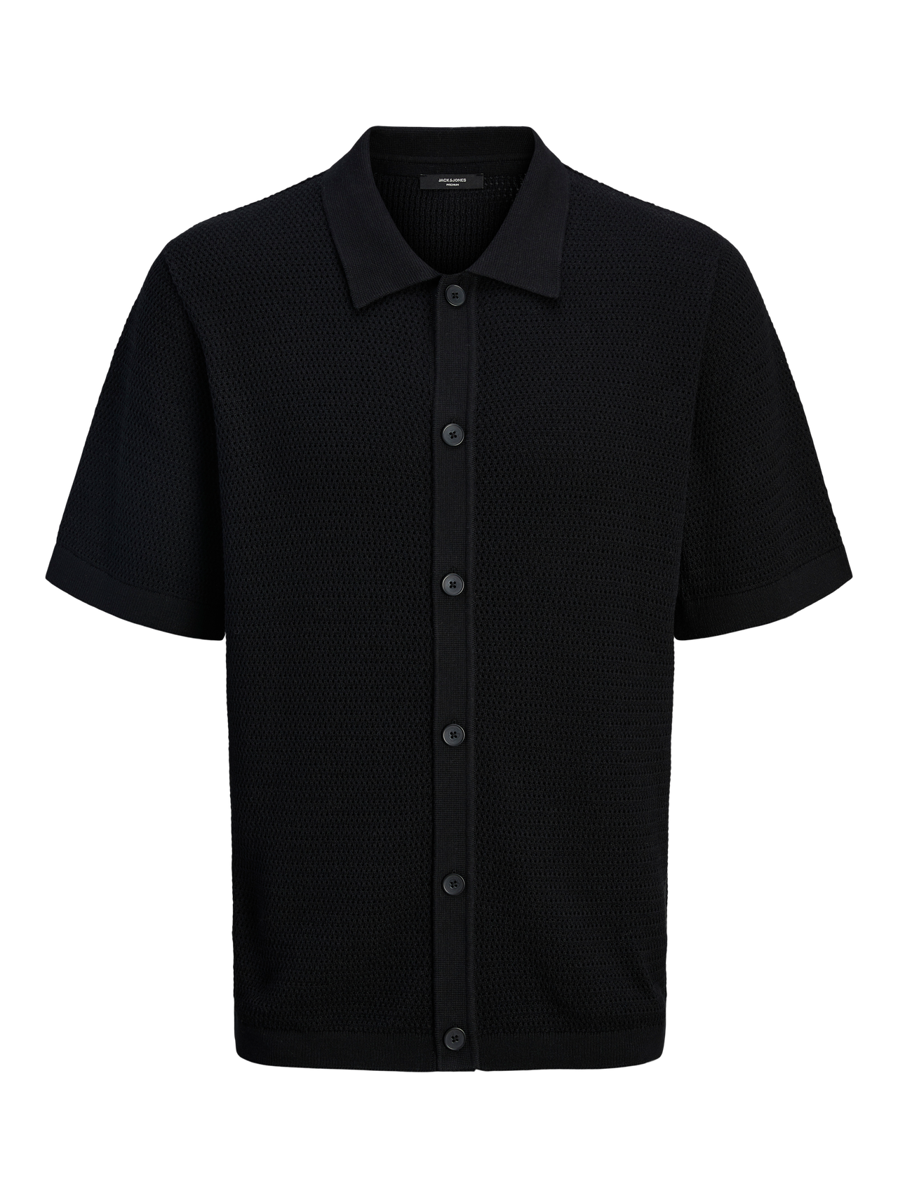 JACK & JONES JPRBLAJONES KNIT POLO SS Freizeitshirts /-hemden JACK & JONES Black S