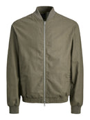 JACK & JONES JPRBLALEISTER LINEN BLEND BOMBER JK Freizeitjacken JACK & JONES Smokey Olive S