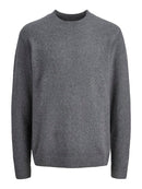 JACK & JONES JPRBLAMAVERICK KNIT PACK BF LN Freizeitshirts /-hemden JACK & JONES Grey Melange/SET-IN SLEEVES S