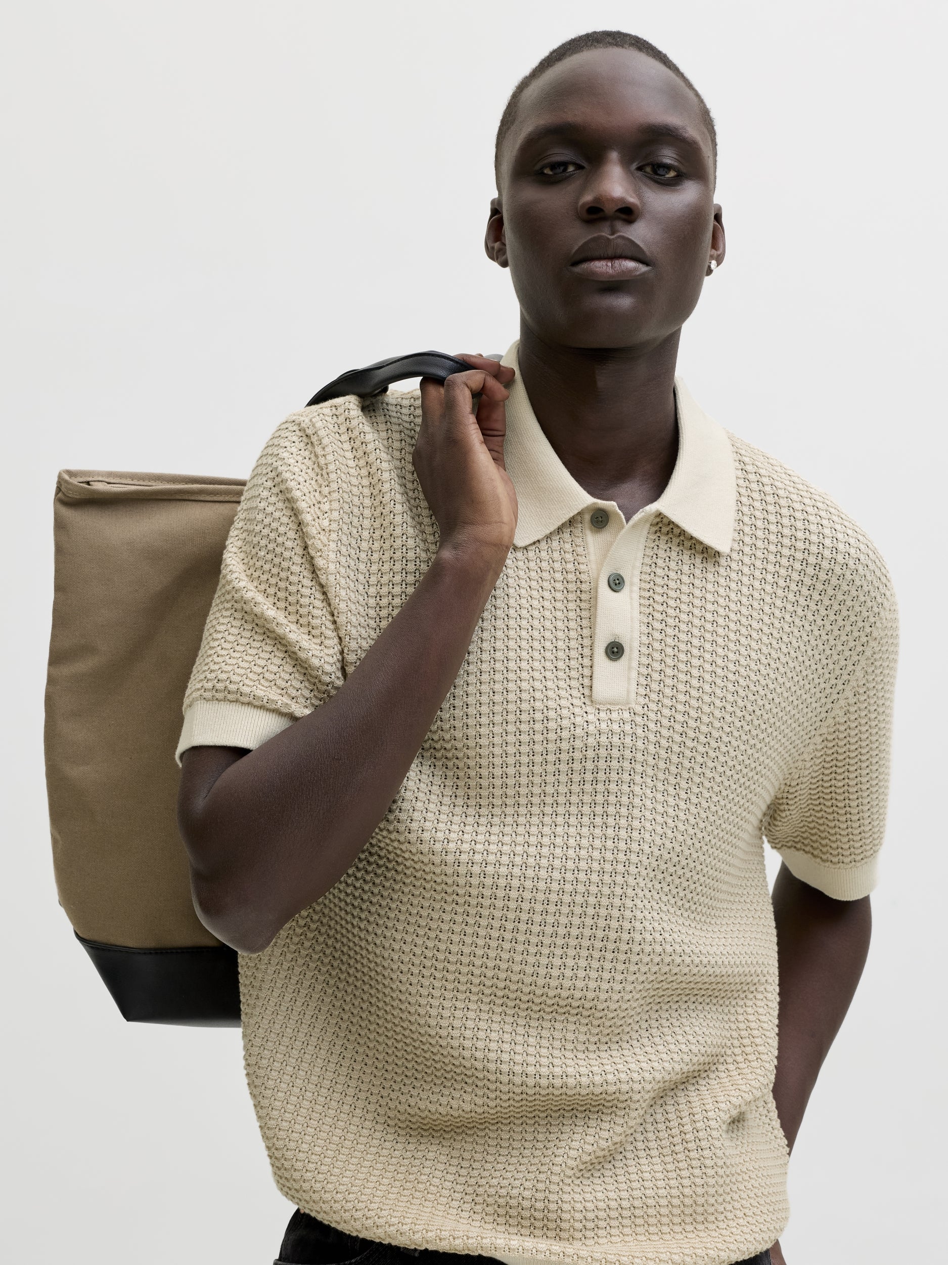 JACK & JONES JPRBLUKINGSLEY KNIT POLO SS LN Freizeitshirts /-hemden JACK & JONES