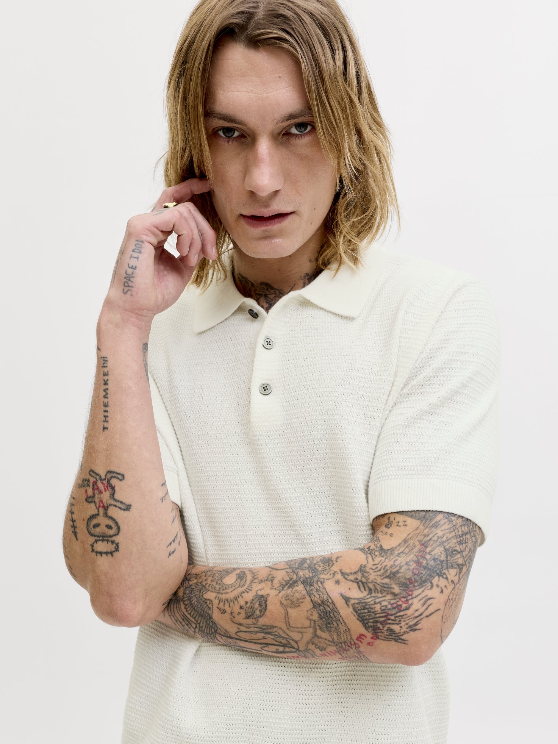 JACK & JONES JPRBLURILEY KNIT POLO SS SN Freizeitshirts /-hemden JACK & JONES