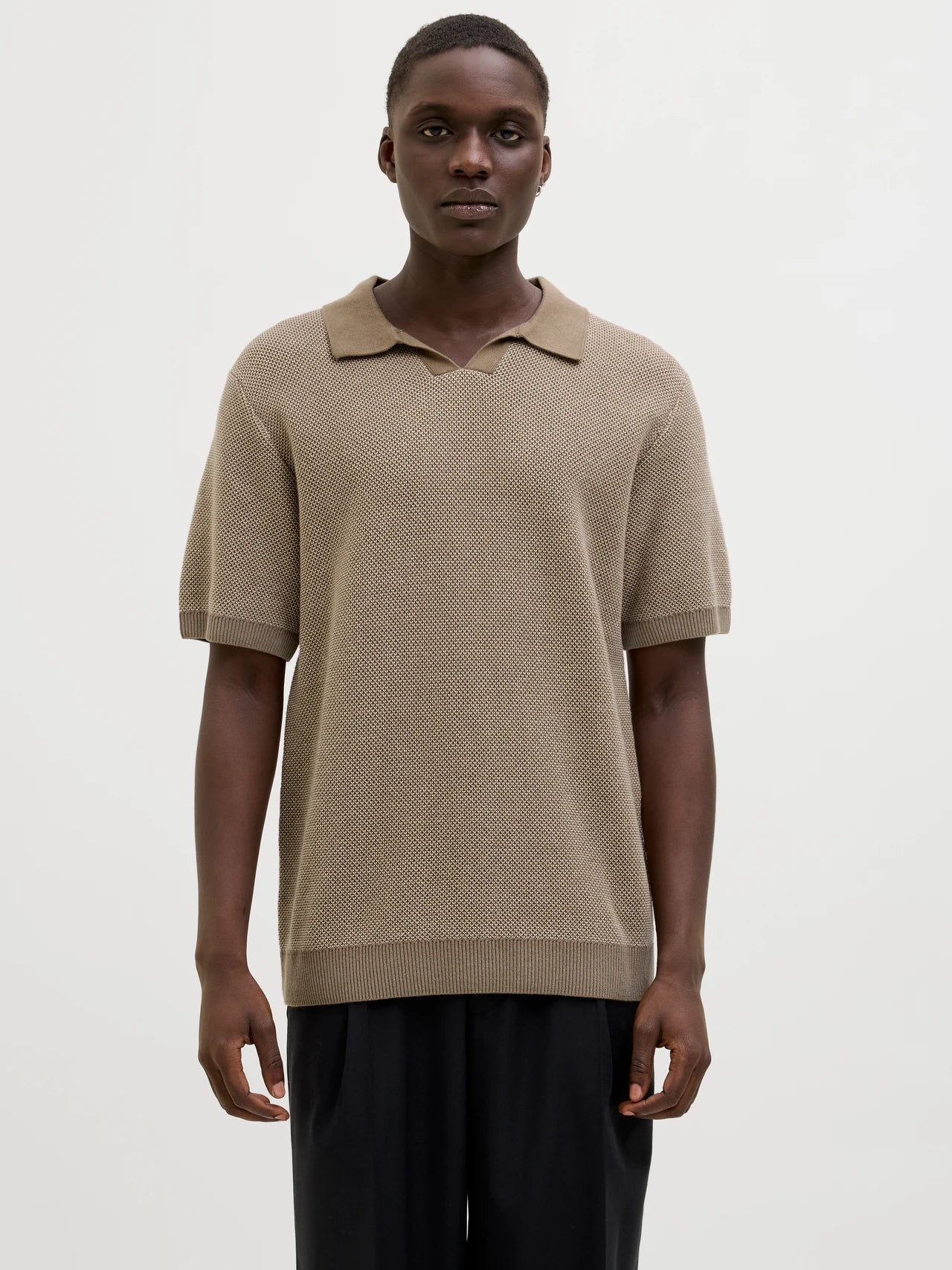 JACK & JONES JPRCCEASTON KNIT SPLIT NECK SS SN Freizeitshirts /-hemden JACK & JONES