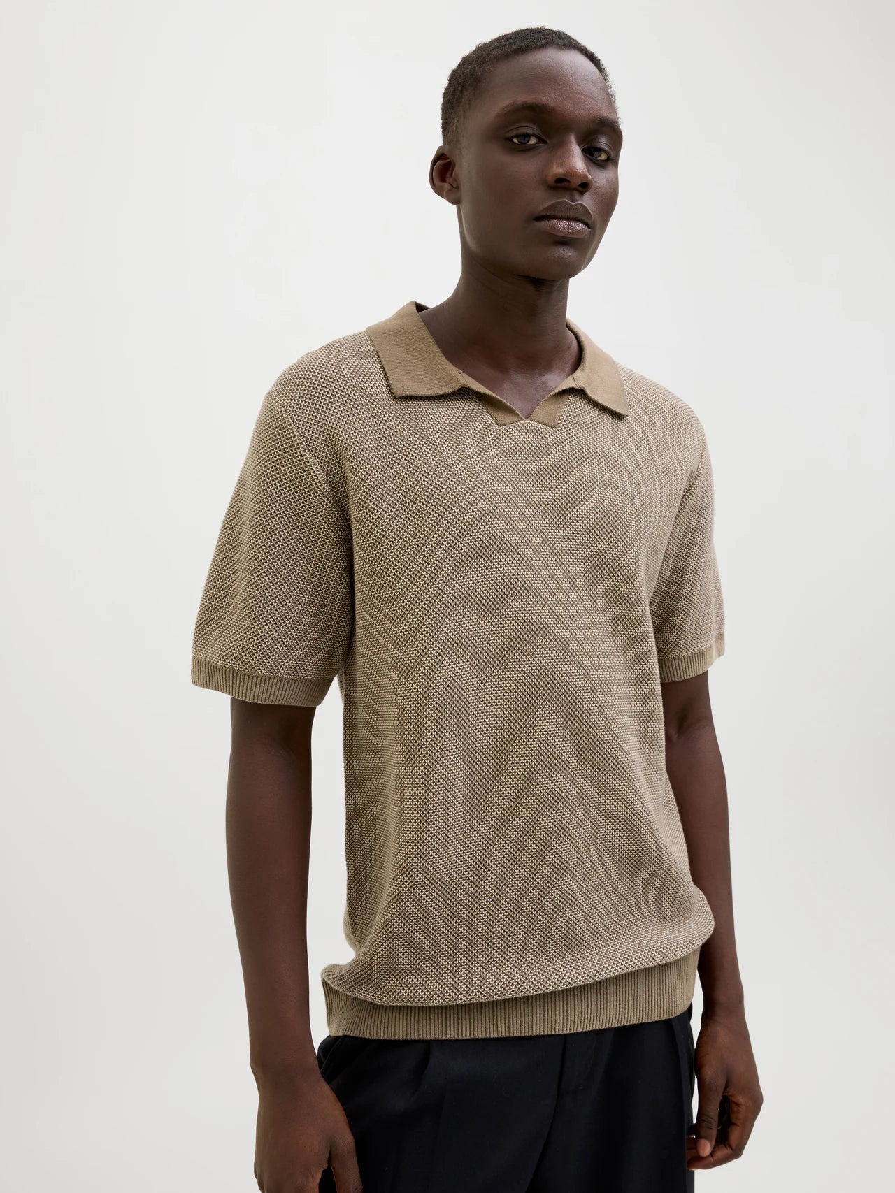 JACK & JONES JPRCCEASTON KNIT SPLIT NECK SS SN Freizeitshirts /-hemden JACK & JONES