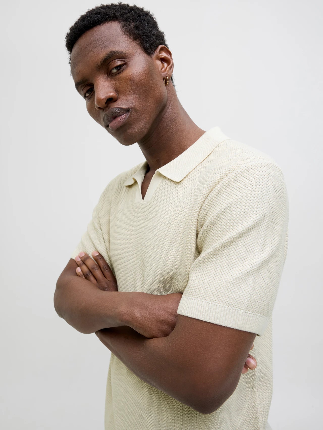 JACK & JONES JPRCCEASTON KNIT SPLIT NECK SS SN Freizeitshirts /-hemden JACK & JONES