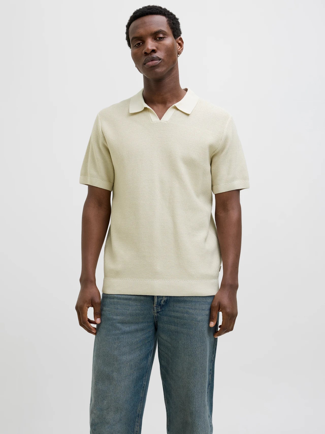 JACK & JONES JPRCCEASTON KNIT SPLIT NECK SS SN Freizeitshirts /-hemden JACK & JONES