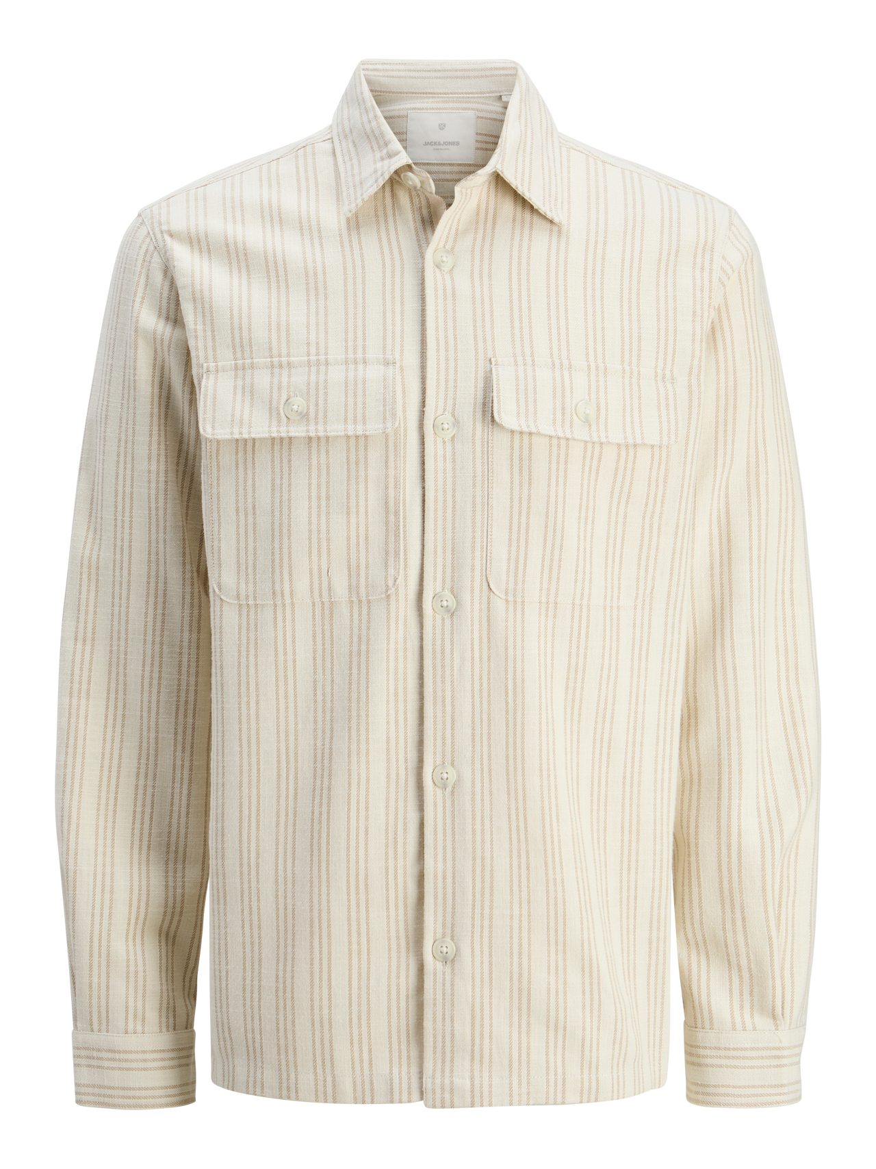 JACK & JONES JPRCCRAYMOND SPRING STRIPE OVERSHIR Freizeitshirts /-hemden JACK & JONES Cloud Dancer/REG S