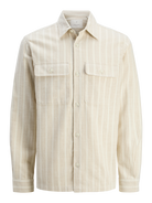 JACK & JONES JPRCCRAYMOND SPRING STRIPE OVERSHIR Freizeitshirts /-hemden JACK & JONES Cloud Dancer/REG S