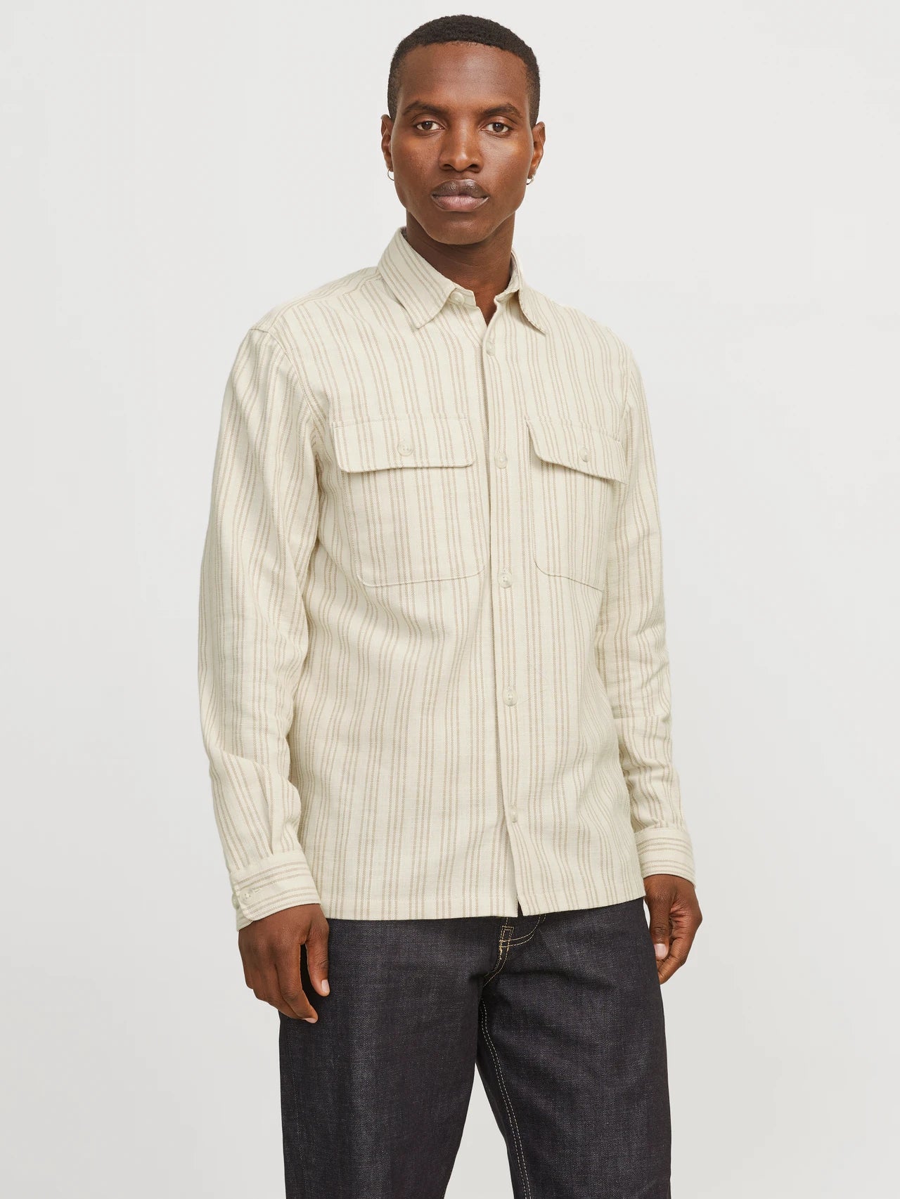 JACK & JONES JPRCCRAYMOND SPRING STRIPE OVERSHIR Freizeitshirts /-hemden JACK & JONES