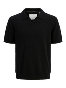 JACK & JONES JPRCCWILDER KNIT SPLIT NECK Freizeitshirts /-hemden JACK & JONES Black S