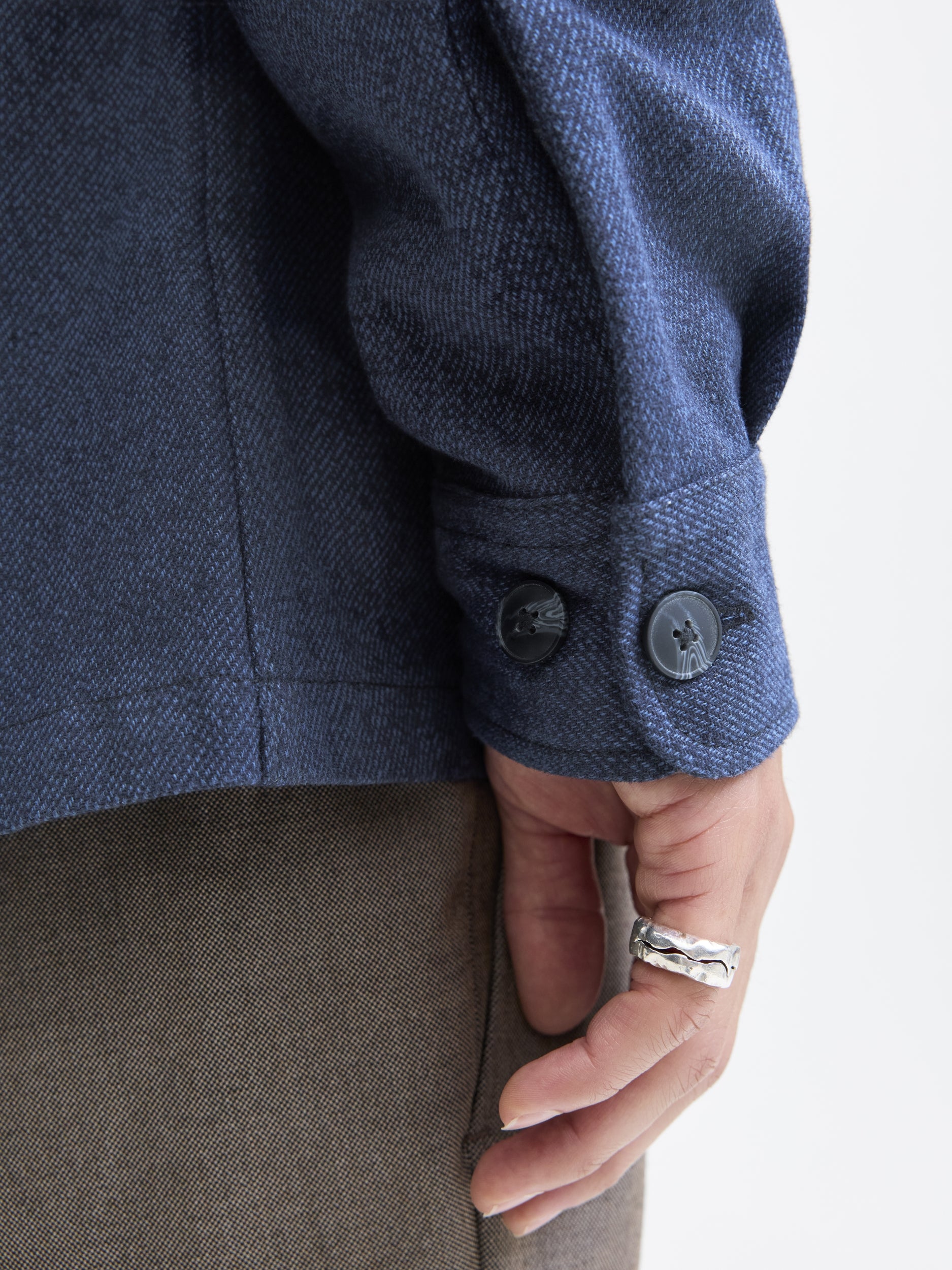 JACK & JONES JPRRAYLE MELANGE SOLID L/S OVERSHIR Freizeitshirts /-hemden JACK & JONES