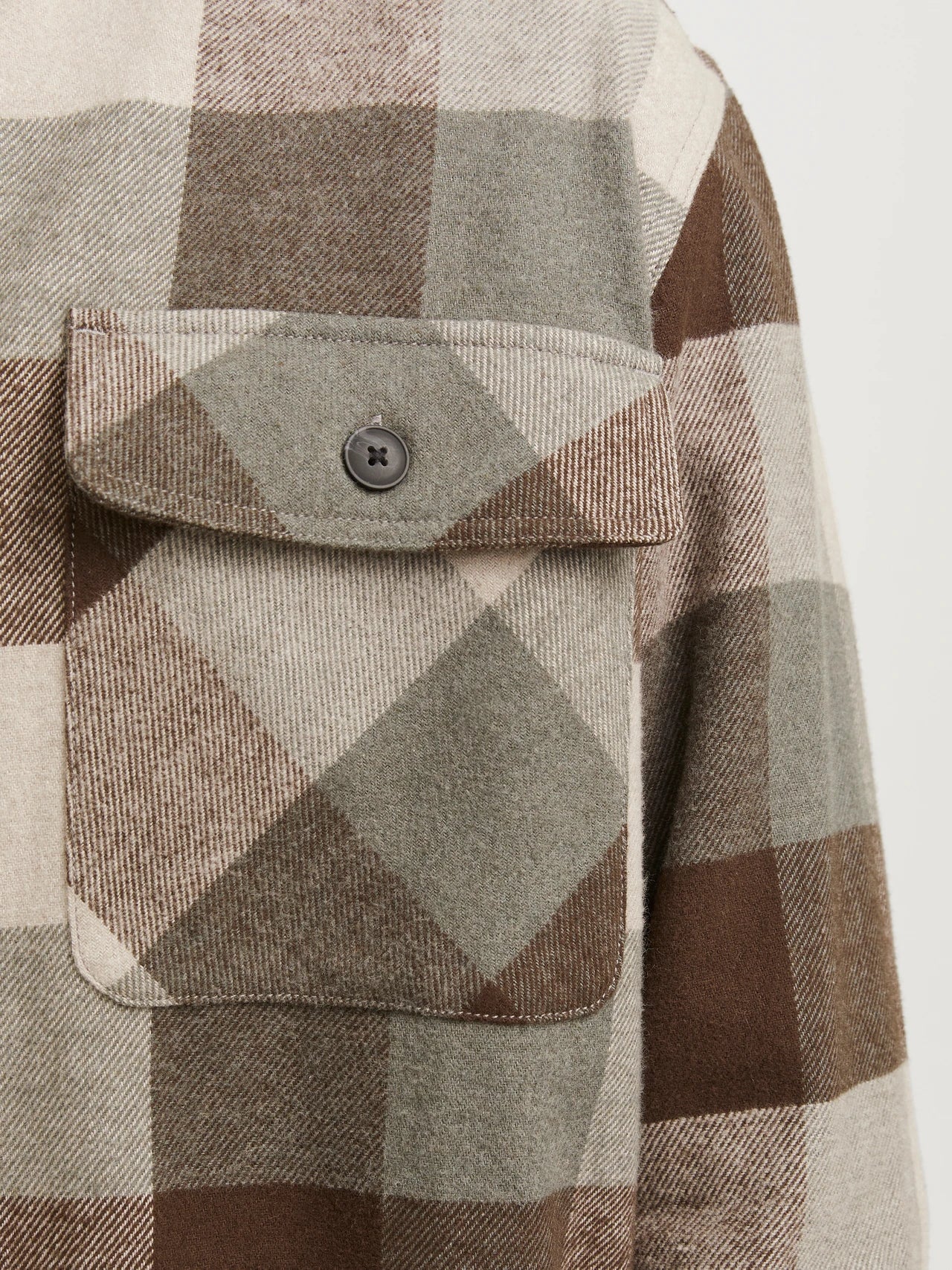 JACK & JONES JPRRAYMOND MELANGE CHECK LS OVERSHI Freizeitshirts /-hemden JACK & JONES