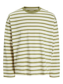 JACK & JONES JORISLINGTON TEE LS CREW NECK SN Cedar/ANTIQUE WHITE Freizeitshirts /-hemden JACK & JONES Cedar/ANTIQUE WHITE S