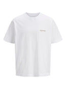 JACK & JONES JORISLINGTON TYPE TEE SS CREW NECK Antique White Freizeitshirts /-hemden JACK & JONES Bright White S