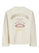 JACK & JONES JORRETIRO BACK SWEAT CREW NECK SE25 Black Freizeitpullover JACK & JONES