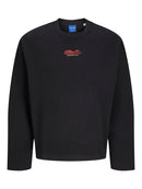JACK & JONES JORRETIRO BACK SWEAT CREW NECK SE25 Black Freizeitpullover JACK & JONES Black S